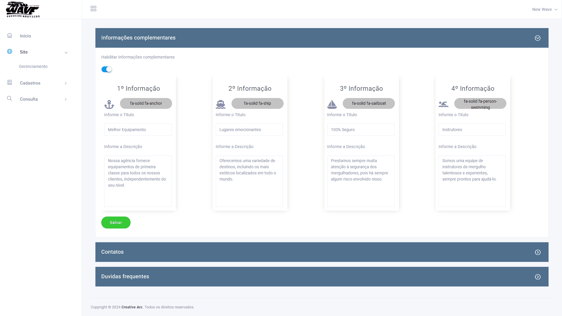 Logo/Imagem do(a) Painel de Controle - Informações